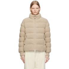 Moncler Beige - Cashmere Kläder Moncler Leiothrix cashmere-blend down jacket beige