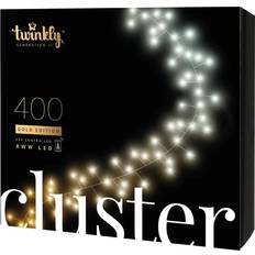 Twinkly Cluster Black/Warm White/Cool White Ljusslinga 400 Lampor