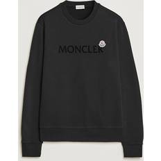 Moncler S Tröjor Moncler Lettering Logo Sweatshirt Black
