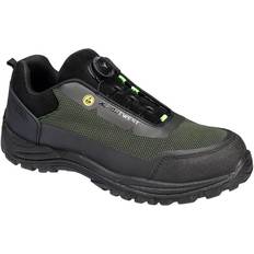 Portwest Arbetsskor Portwest Girder Low Shoe S3S ESD SR FO FE05 Black/Green