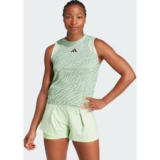 Adidas Dam T-shirts & Linnen adidas Tennis Airchill Pro Match Linne Silver Green S23 Semi Green Spark S24