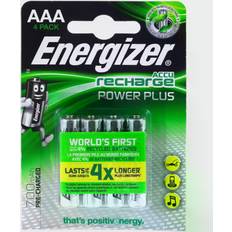 Batterier - NiMH Batterier & Laddbart Energizer Power Plus HR03 AAA 700mAh Compatible 4-pack