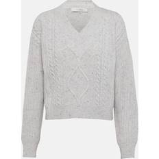 Max Mara Överdelar Max Mara wool-blend sweater white