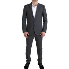 Herr - XXL Kostymer Dolce & Gabbana Gray Piece Single Breasted MARTINI Suit IT48