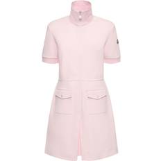 Moncler Dam - Rosa Klänningar Moncler Stretch Cotton Blend Piquet Polo Dress