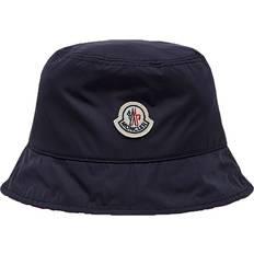 Moncler Blåa Kläder Moncler Men's Reversible Bucket Hat Navy