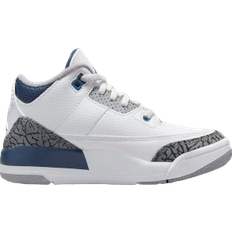 Nike 34 Basketskor Nike Air Jordan 3 Retro PS - White/Midnight Navy/Cement Grey/Black