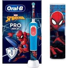 Oral-B Blåa Eltandborstar Oral-B Pro Kids 3+ Spiderman + Travel Case