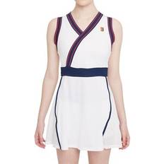 Tennis - Vita Klänningar Nike Women's NY Slam Dress - White/Binary Blue