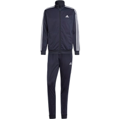 Adidas träningsoverall herr adidas Men Sportswear Basic 3-Stripes Tricot Tracksuit - Legend Ink/White