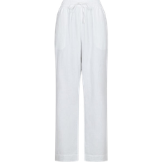 Dam - Linne Kläder Neo Noir Sonar Linen Pants - White