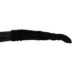 Dam - Mocka Handskar Dolce & Gabbana Black Elbow Length Mitten Suede Fur Gloves