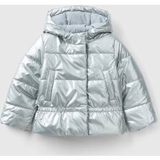 United Colors of Benetton Jackor Barnkläder United Colors of Benetton Padded Jacket In Glossy Nylon, 18-24, Silver, Kids