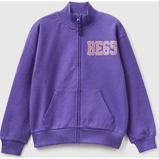 United Colors of Benetton Jackor Barnkläder United Colors of Benetton Sweatshirt With Zip And 2XL, Violet, Kids