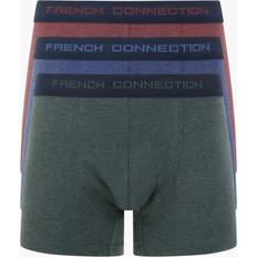 French Connection Underkläder French Connection – Grå röda och marinblå trunks, 3-pack