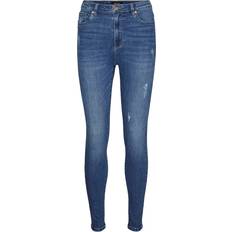 34 - Dam Jeans Vero Moda Skinny Fit Hög Jeans blue denim XS/34