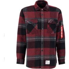 Alpha Industries Skjortor Alpha Industries Herren Langarmhemd Flannel Shirt