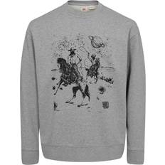 Levi's Herr - Sweatshirts Tröjor Levi's Relaxd Graphic Crew Space Cowb Herr Sweatshirts