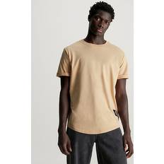Calvin Klein Bomull - Dam - Rosa T-shirts Calvin Klein Cotton Badge T-shirt Beige