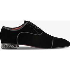 Christian Louboutin Läder Oxford Christian Louboutin Greggyrocks velvet Oxford shoes black