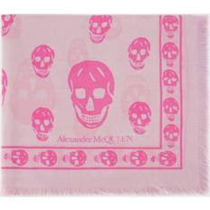 Alexander McQueen Halsdukar & Sjalar Alexander McQueen Biker Skull wool scarf PINK