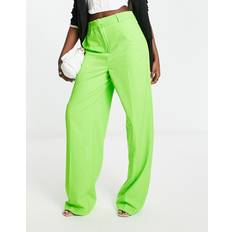 Vero Moda Gula Byxor & Shorts Vero Moda – Citrusgröna, figursydda byxor ben, del av set-Grön/a