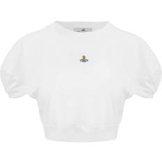 Vivienne Westwood Dam Överdelar Vivienne Westwood Cotton Logo Cropped T-shirt