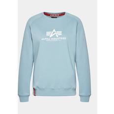 Alpha Industries Dam Tröjor Alpha Industries New Basic Sweatshirt för damer Greyblue