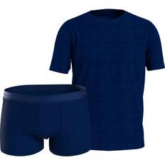 Tommy Hilfiger Stretch Kalsonger Tommy Hilfiger 2-pack Luxe Trunk And Tee Giftbox Navy-2 * Kampanj *