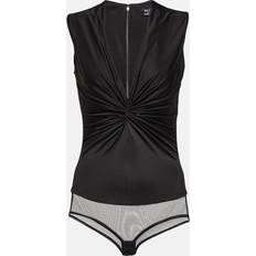 Dam - Viskos Bodys Versace x Dua Lipa satin bodysuit black
