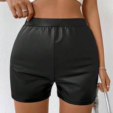 Shein L Byxor & Shorts Shein High-Waisted Pu Leather Shorts With Elegant Style