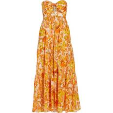 Blommiga - Långa klänningar - XXS Zimmermann Floral cotton maxi dress multicoloured