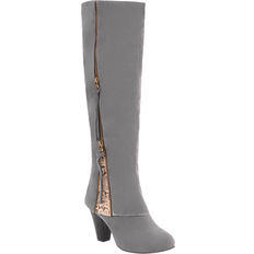 45 ½ Ridskor LeaHy Knee High Boots - Grey