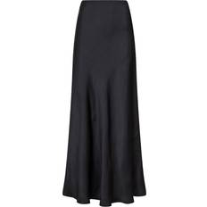 Dam - Långa kjolar Neo Noir Vicky Heavy Sateen Skirt - Black