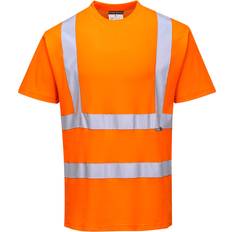 Portwest Herr Överdelar Portwest comfort t-shirts s170 herren kurzarm baumwolle orange warnschutz Orange