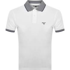 Barbour Bomull - Vita Pikétröjor Barbour Mens White Cornsay Polo Shirt