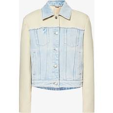 Stella McCartney Jackor Stella McCartney Two-Tone Panelled Denim Jacket, Woman, Blue/Ecru