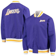 Mitchell & Ness Los Angeles Lakers Purple 75th Anniversary Authentic Warmup Full-Snap Jacket