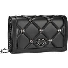 Love Moschino Sweet Heart Quilted Crossbody Bag - Black