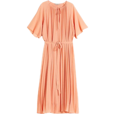 H&M Orange Kläder H&M Pleated Dress - Apricot