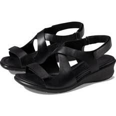 Svarta Sandaletter ecco Women's Felicia Cross Sandal Leather Black