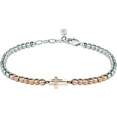 Morellato Mister Bracelet - Silver/Rose Gold/Diamonds