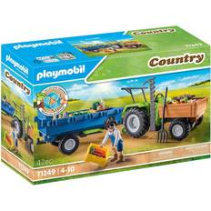 Playmobil Bondgårdar Leksaker Playmobil Country Tractor with Harvesting Trailer 71249