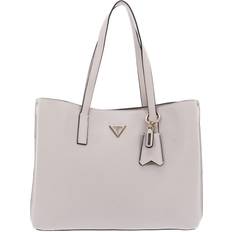 Guess Beige Toteväskor Guess Meridian Girlfriend Tote, Stone