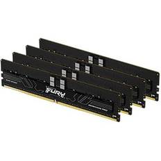 Kingston 128 GB - DDR5 RAM minnen Kingston Fury Renegade Pro Black DDR5 6000MHz 4x32GB ECC (KF560R32RBEK4-128)