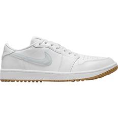 Nike 46 - Herr Golfskor Nike Air Jordan 1 Low G M - White/Gum Medium Brown/Pure Platinum