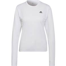 Adidas Dam - Vita - Återvunnet material T-shirts adidas Run Icons Running Long-Sleeve Top - White