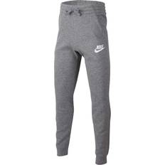 Nike Kid's Sportwear Club Fleece Sweatpants - Carbon Heather/Cool Gray/White