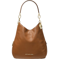Michael Kors Handväskor Michael Kors Lillie Large Pebbled Leather Shoulder Bag - Luggage