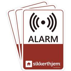 SikkertHjem Alarm Stickers 3-pack